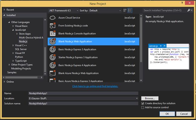 New Project Templates